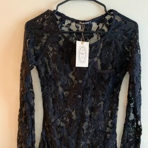 NWT Black lace romper - never been worn!